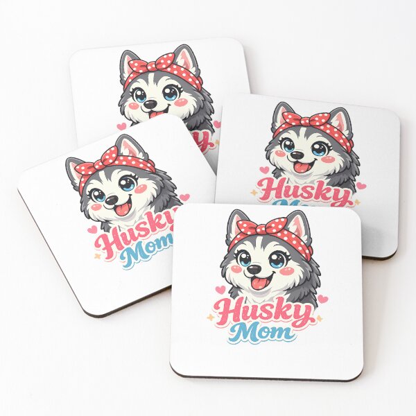 Item preview, Cute Husky Mom With Heart Accents designed and sold by Presshue.