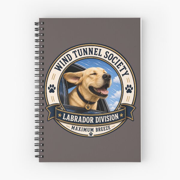 Item preview, Wind Tunnel Society - Labrador Division - Maximum Breeze / Funny Labrador Dog Badge Logo  designed and sold by Halejo68.