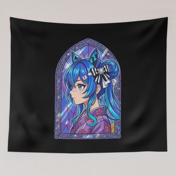 Item preview, Twin Turbo Uma Musume Purple Stained Glass Side Glance designed and sold by mildaclairmo.