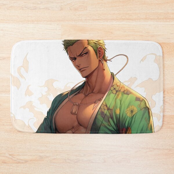 Item preview, Roronoa Zoro One Piece Green Kimono Samurai Aura designed and sold by BrianRayan.