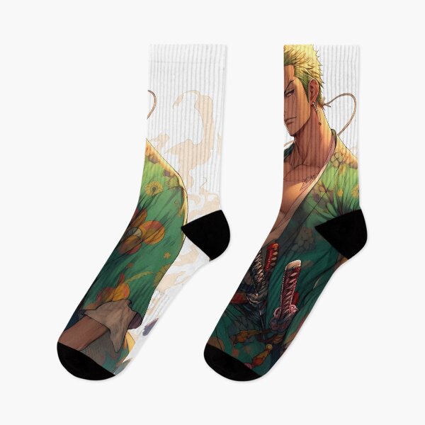 Item preview, Roronoa Zoro One Piece Green Kimono Samurai Aura designed and sold by BrianRayan.