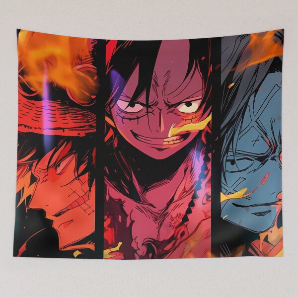 Item preview, Monkey D Luffy One Piece Fiery Trio Pirate Mood designed and sold by BrianRayan.