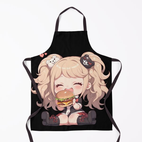 Item preview, Junko Enoshima Danganronpa Chibi Burger Kawaii Twin Tail Mood designed and sold by earlobejerk.