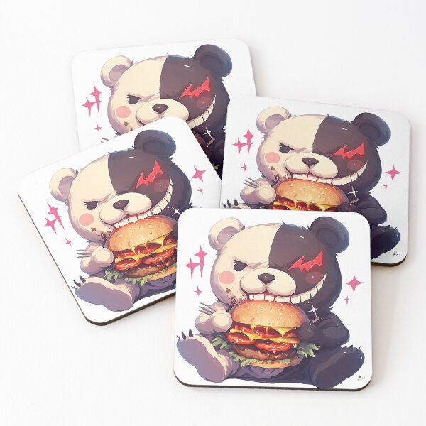 Item preview, Monokuma Danganronpa Chibi Kawaii Burger Grin designed and sold by earlobejerk.