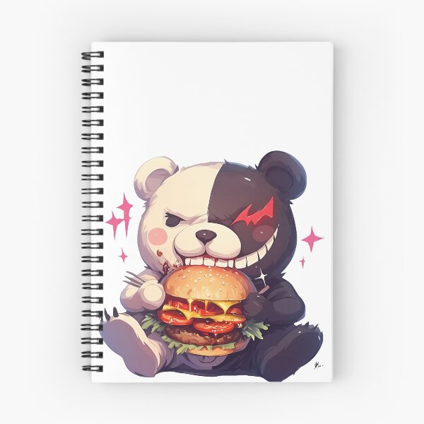 Item preview, Monokuma Danganronpa Chibi Kawaii Burger Grin designed and sold by earlobejerk.