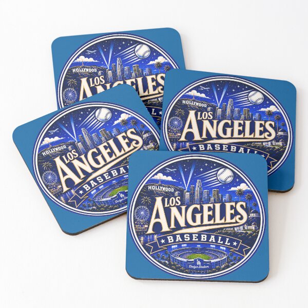 Item preview, Los Angeles Baseball Retro Serif Emblem designed and sold by TKOprintdesigns.