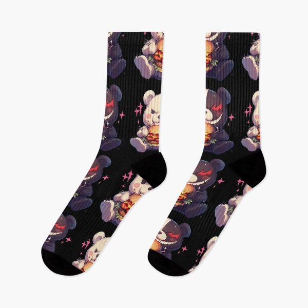 Item preview, Monokuma Danganronpa Chibi Kawaii Hamburguesa Sonrisa designed and sold by earlobejerk.