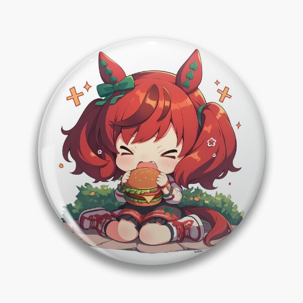 Item preview, Nice Nature Uma Musume Chibi Burger Picnic Energy designed and sold by earlobejerk.