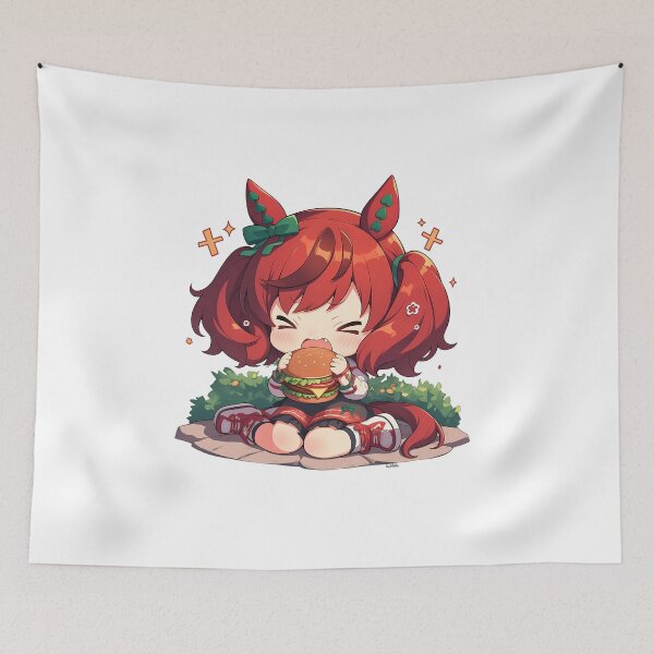 Item preview, Nice Nature Uma Musume Chibi Burger Picnic Energy designed and sold by earlobejerk.