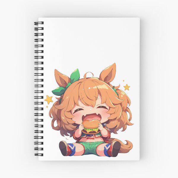Aperçu de l'œuvre Taiki Shuttle Uma Musume Pretty Derby Chibi Kawaii Burger Joyeuse fille anime créée et vendue par earlobejerk.