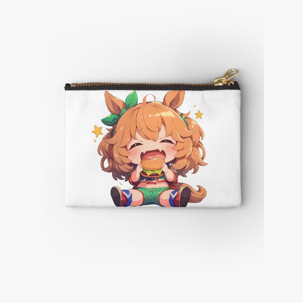 Item preview, Taiki Shuttle Uma Musume Pretty Derby Chibi Kawaii Burger Cheerful Anime Girl Joy designed and sold by earlobejerk.