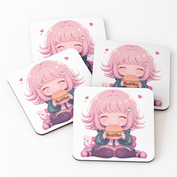 Item preview, Chiaki Nanami Danganronpa Chibi Burger Kawaii Gamer Mood designed and sold by earlobejerk.