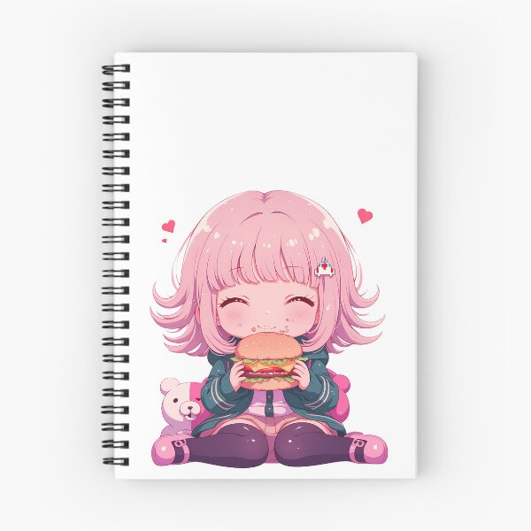 Item preview, Chiaki Nanami Danganronpa Chibi Burger Kawaii Gamer Mood designed and sold by earlobejerk.