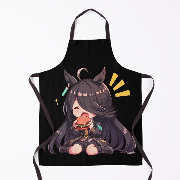 Item preview, Manhattan Cafe Uma Musume Pretty Derby Chibi Kawaii Burger Calm Anime Girl Snack designed and sold by earlobejerk.