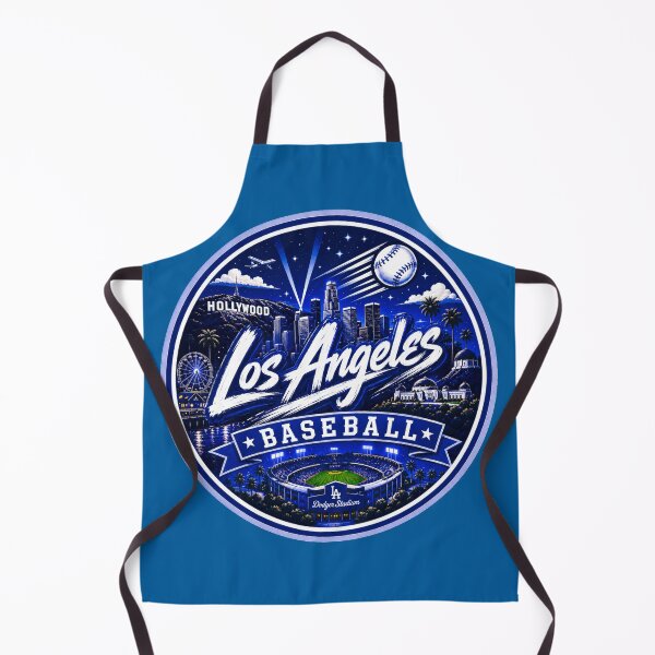 Item preview, Los Angeles Baseball Brush Script Badge designed and sold by TKOprintdesigns.