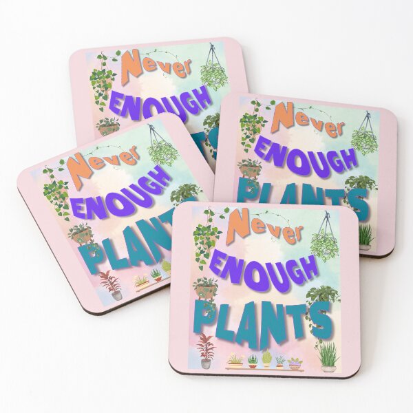 Item preview, Never Enough Plants | Funny Plant Lover Quote | Houseplant Addict Gift | Indoor Gardening Design designed and sold by JupiterLemons.