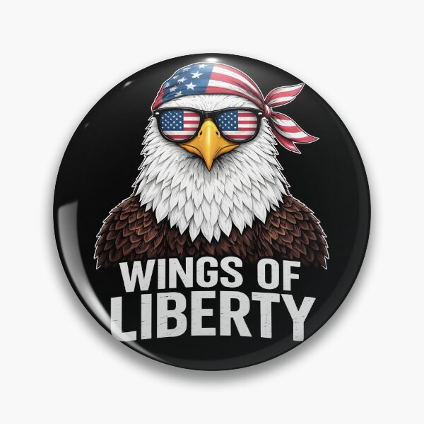 Item preview, Wings of Liberty Eagle Shirt | Patriotic American Bald Eagle USA Flag Sunglasses 4th of July Gift designed and sold by WearVerse440.