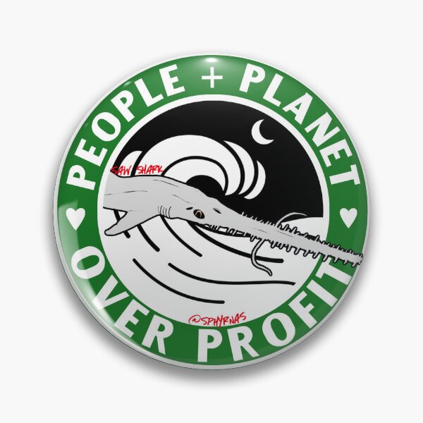 Item preview, PEAOPLE + PLANET over profit designed and sold by Sphyrnas.