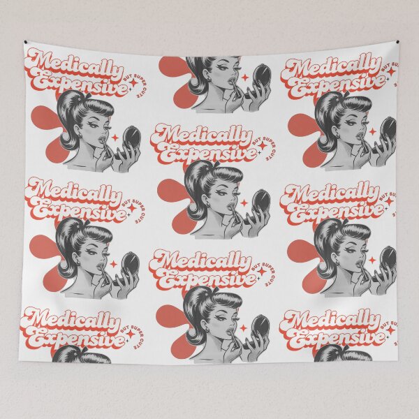 Item preview, Medically Expensive But Super Cute Retro Glam Pop Art designed and sold by pulse_retail.