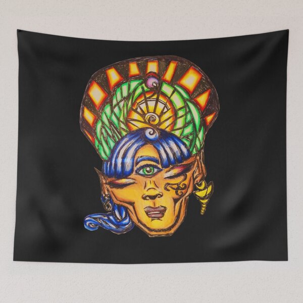 Item preview, Ancient Seer Tribal Woman designed and sold by BlissfulBamboo.