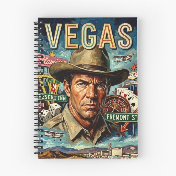 Item preview, Vegas Retro Crime Drama Cowboy Sheriff TV Series Art Poster designed and sold by Art's Diner.