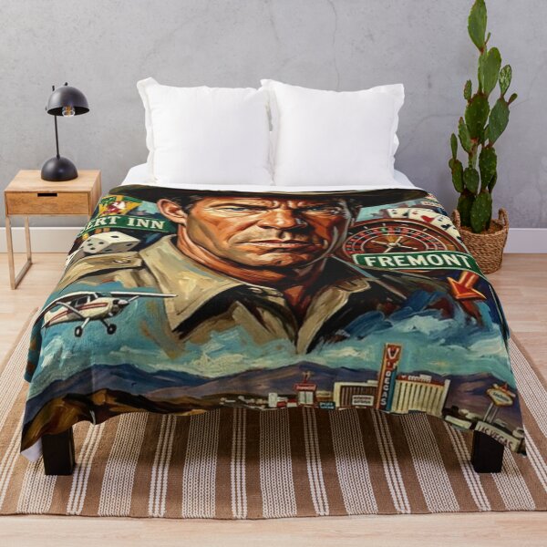 Item preview, Vegas Retro Crime Drama Cowboy Sheriff TV Series Art Poster designed and sold by Art's Diner.