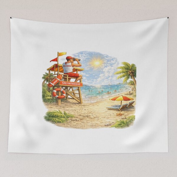Item preview, Lifeguard Watching the Beach – Summer Rescue designed and sold by RipantinaFantasy .