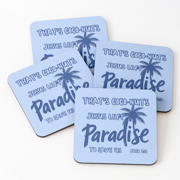 Item preview, That's Coconuts Jesus Loves and Saves John 3:16 Tropical Beach Summer Paradise Palm Tree designed and sold by Forevermore.