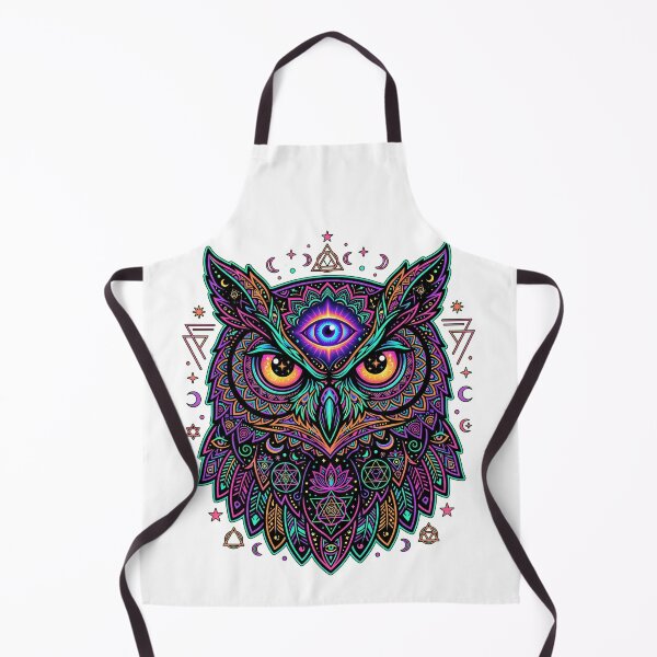 Item preview, Mystic Third Eye Owl Mandala designed and sold by kaleidoglitch77.