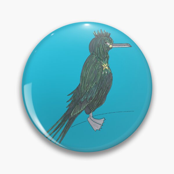 Item preview, Sidney The Shag - Hand Drawn Cormorant Bird designed and sold by AJPrettyObscene.