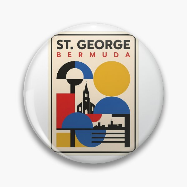Item preview, St George Bermuda Geometric Abstract Travel Scene designed and sold by k3rstman1.
