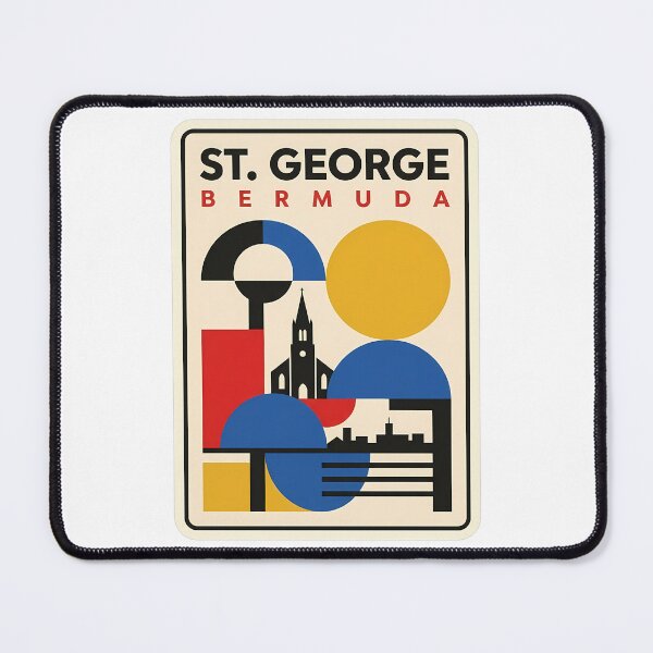 Item preview, St George Bermuda Geometric Abstract Travel Scene designed and sold by k3rstman1.