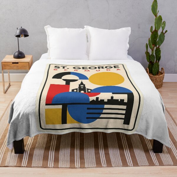Item preview, St George Bermuda Geometric Abstract Travel Scene designed and sold by k3rstman1.