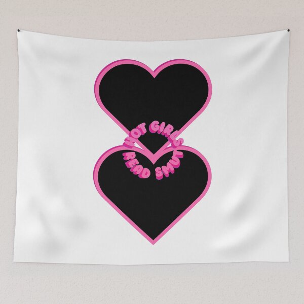Item preview, Hot Girls Read Books Smut - Cute Aesthetic Black and Pink Hot Girly Books Hearts  designed and sold by MatthewViews.