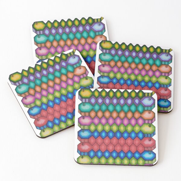 Item preview, Snakes On A Page - Hand Drawn Geometric Pixel Pattern designed and sold by AJPrettyObscene.