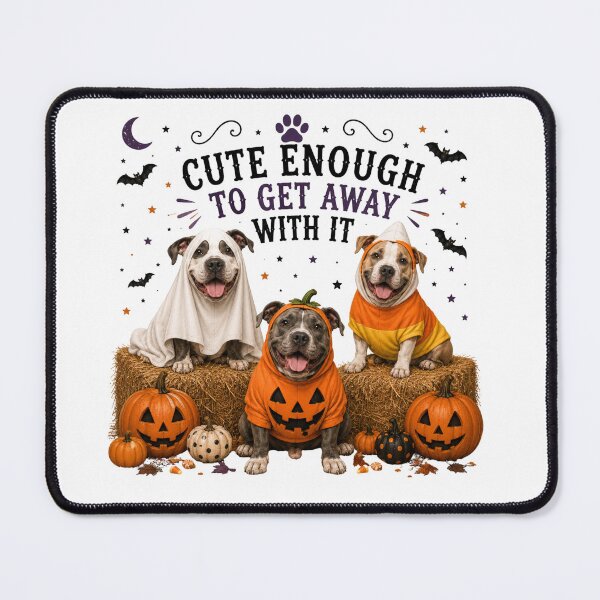 Item preview, Funny Halloween Pit Bull Trio designed and sold by HippyRikky.