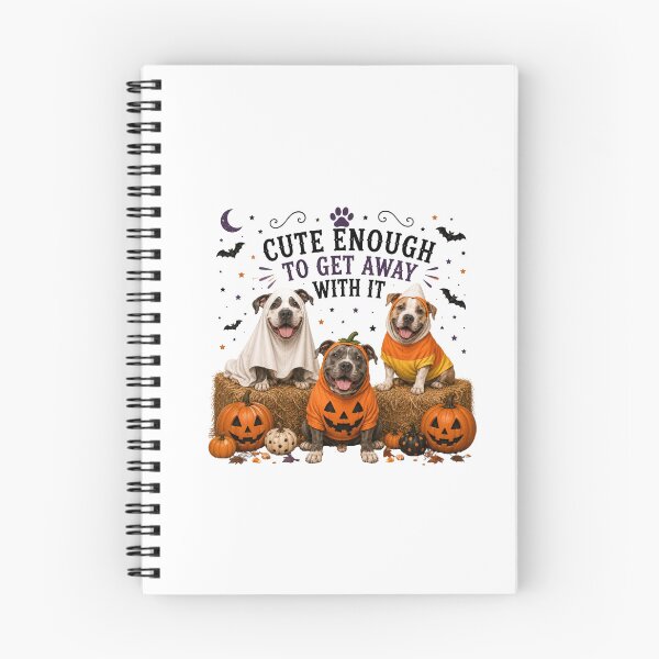 Item preview, Funny Halloween Pit Bull Trio designed and sold by HippyRikky.