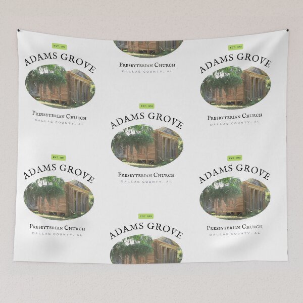 Item preview, Adams Grove Presbyterian Church (Dallas County, Alabama) Vintage Circle Dark Text Hero Graphic designed and sold by GhostlyWorld.
