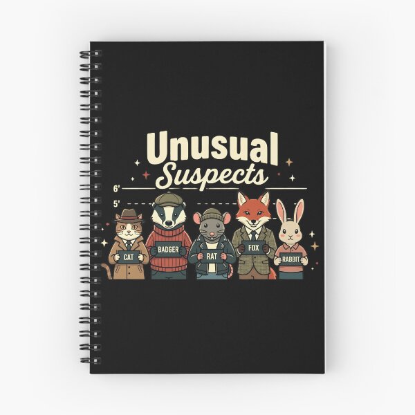 Item preview, Unusual Suspects Funny Animal Lineup Mystery Parody Wildlife Humor designed and sold by Cree8if.