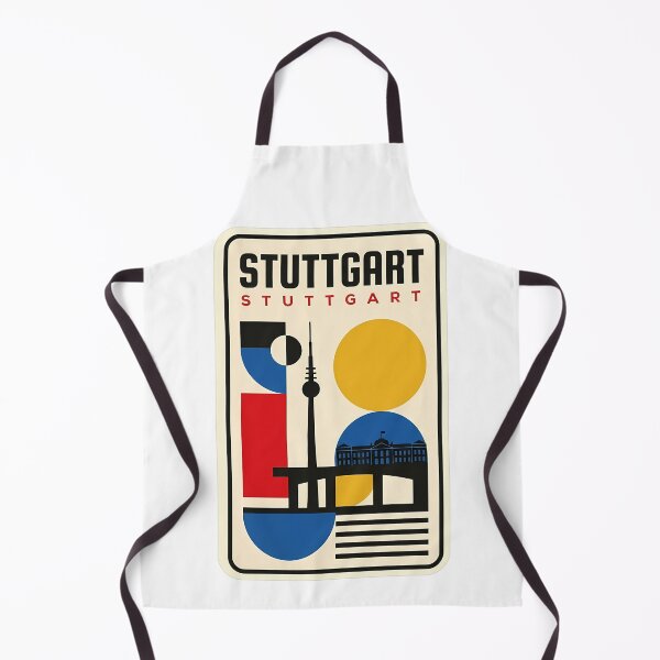 Item preview, Stuttgart Germany Retro Bauhaus Geometric Cityscape designed and sold by k3rstman1.