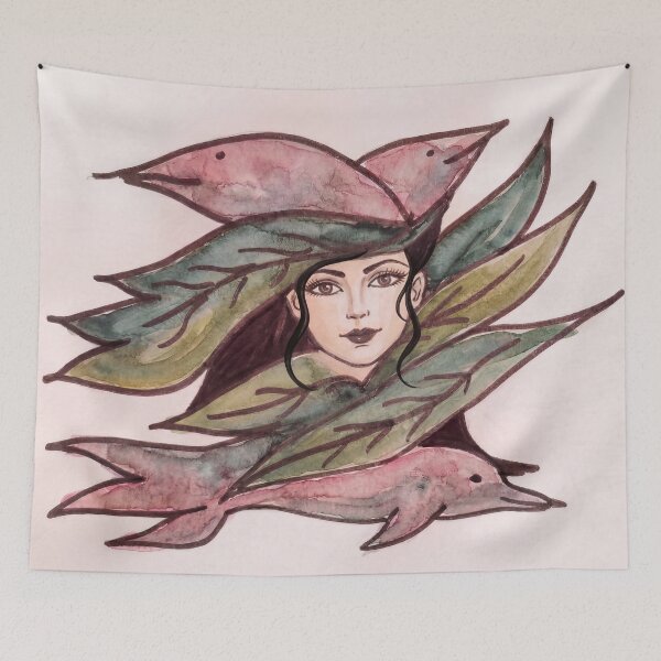 Item preview, Rose Dolphins designed and sold by LC Studio by LiliCondez.