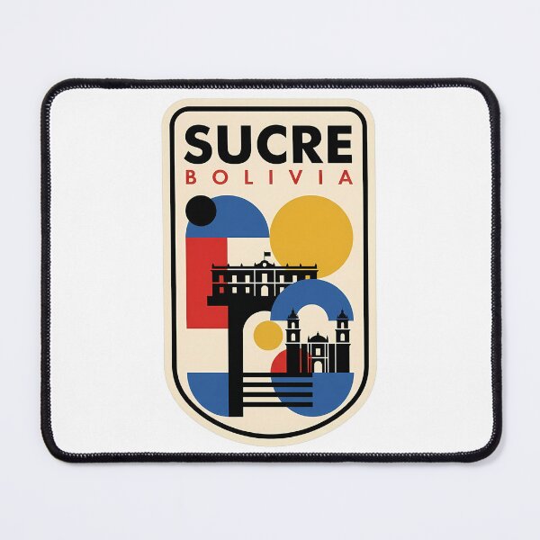 Item preview, Sucre Bolivia Retro Bauhaus Geometric Landmark Decor designed and sold by k3rstman1.