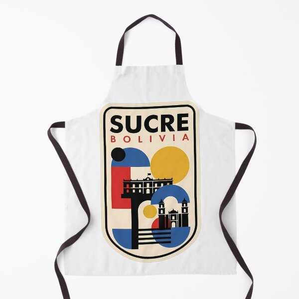 Item preview, Sucre Bolivia Retro Bauhaus Geometric Landmark Decor designed and sold by k3rstman1.