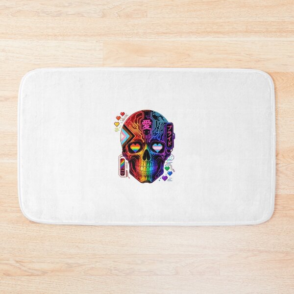 Item preview, Pride Neon Cyber Skull designed and sold by Terra Nova Collective.