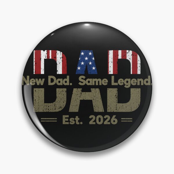 Item preview, New Dad Est 2026 Textured Parent Graphic designed and sold by Tsugraf Designs.