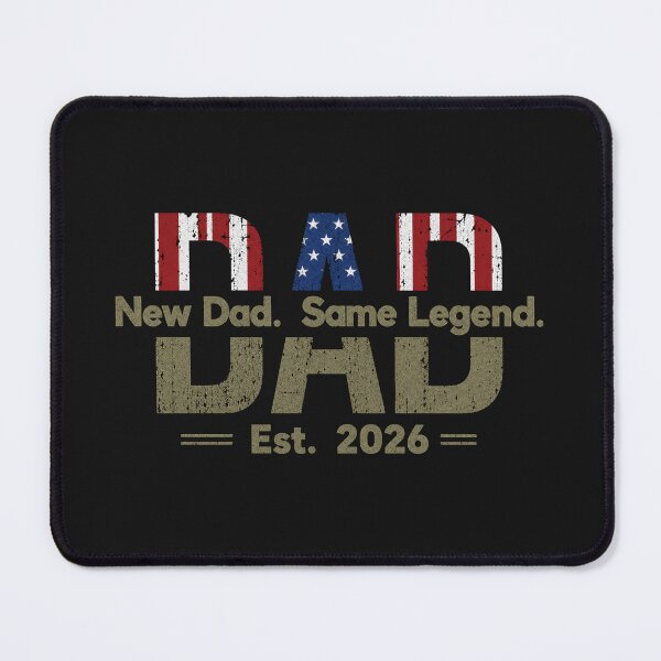 Item preview, New Dad Est 2026 Textured Parent Graphic designed and sold by Tsugraf Designs.
