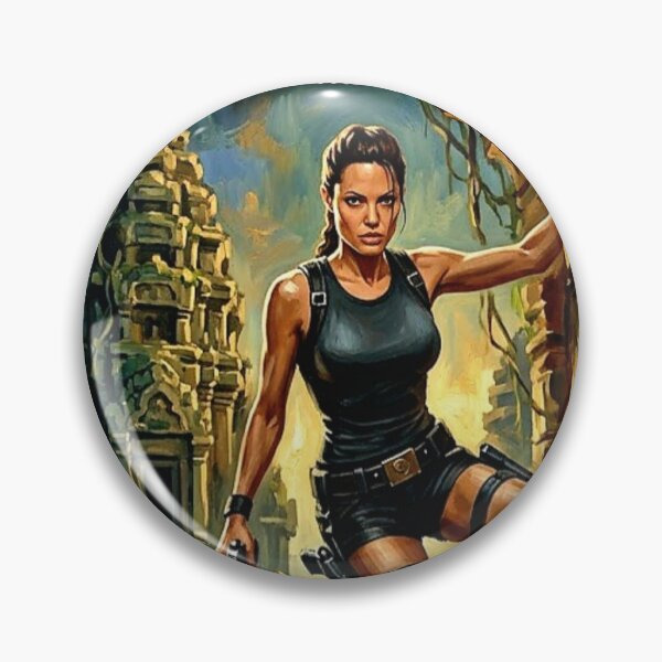 Item preview, Lara Croft Tomb Raider Retro Action Movie Art Poster designed and sold by Art's Diner.