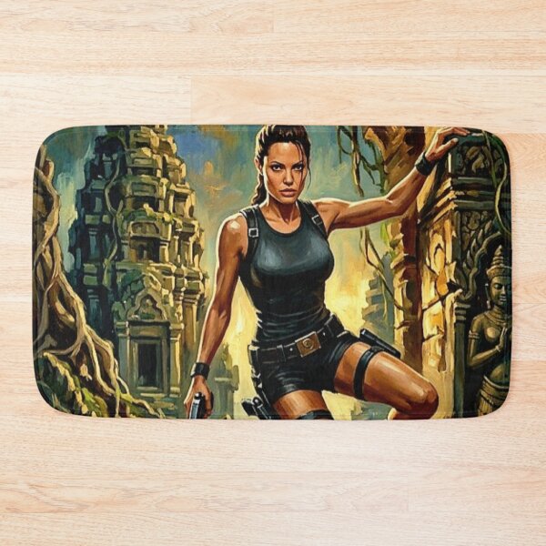 Item preview, Lara Croft Tomb Raider Retro Action Movie Art Poster designed and sold by Art's Diner.