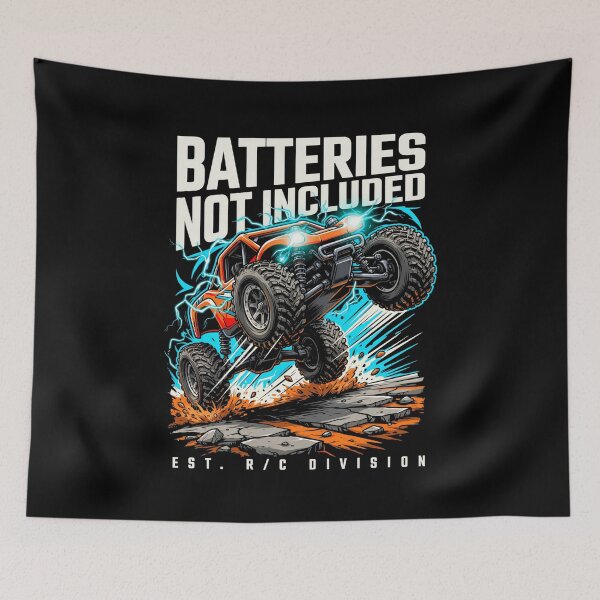 Item preview, Batteries Not Included - RC Racing Funny Vintage designed and sold by No Excuses Supply.