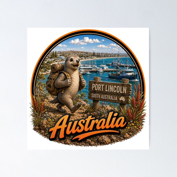 Item preview, Backpacking Animal Friends Around Australia designed and sold by Holiday-Hunter.